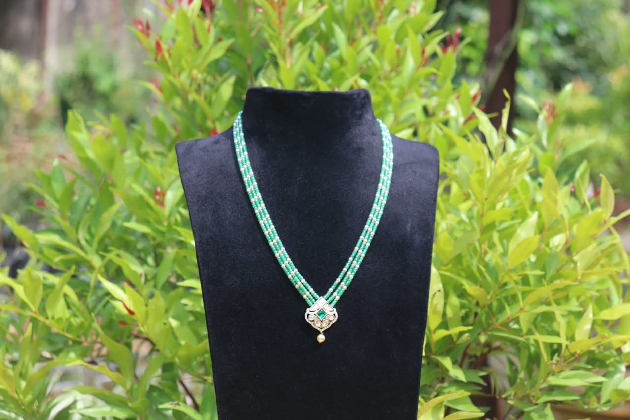 Green CZ with Moissanite Lockets