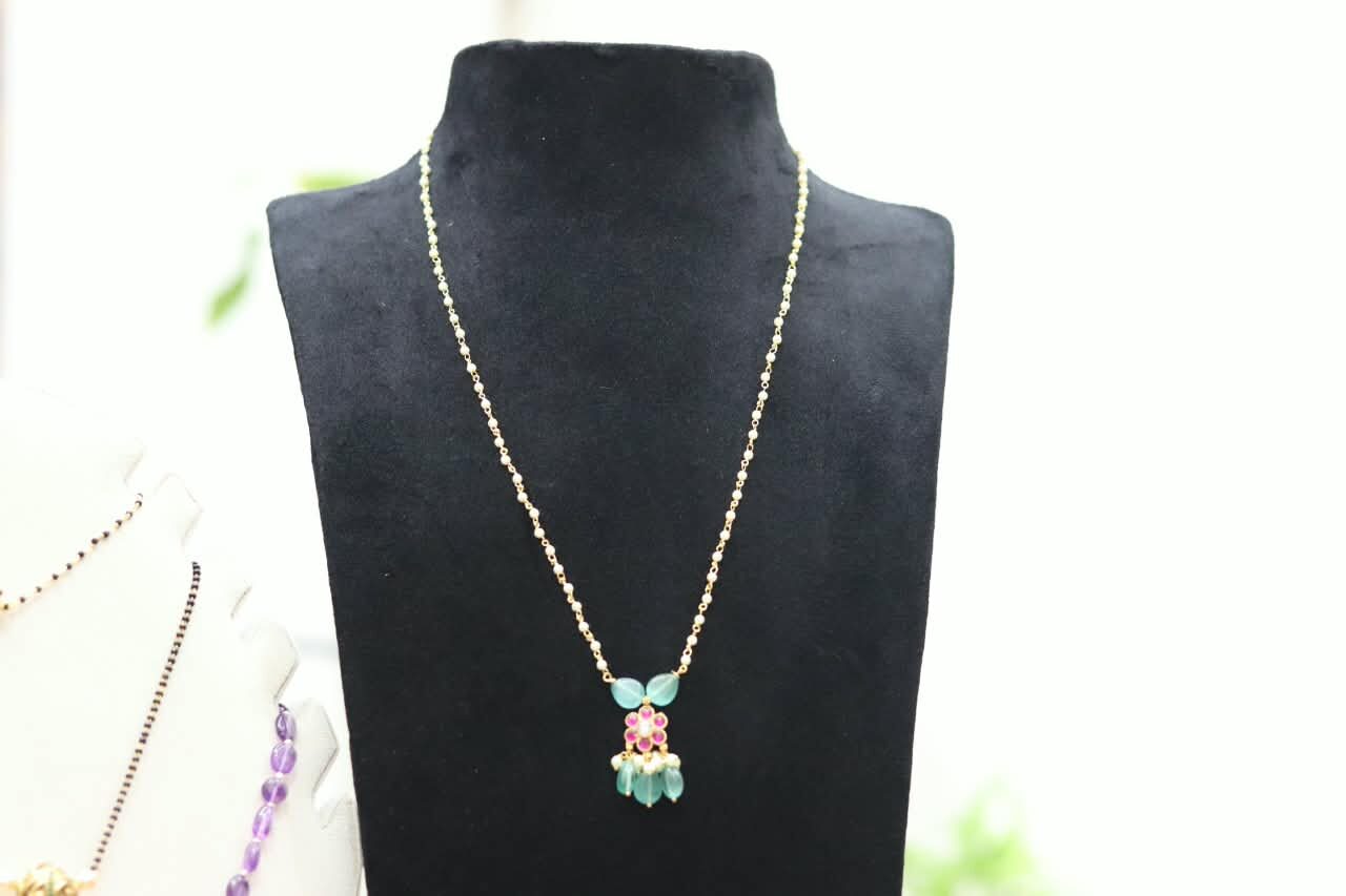 Pearls Chain with Jadau Locket
