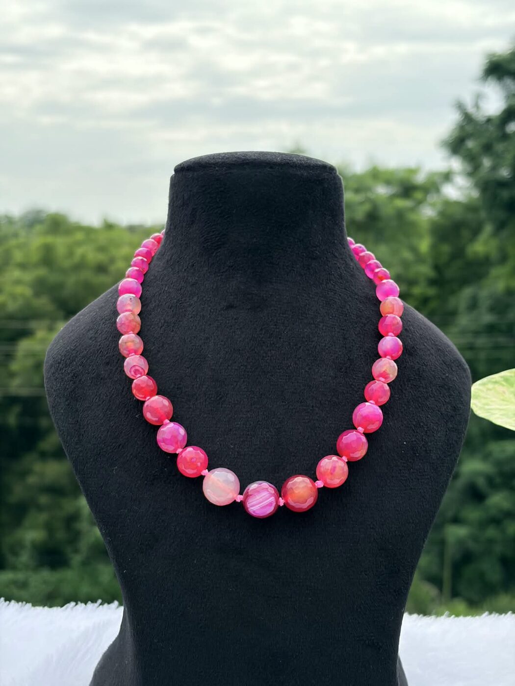 Pink Agate Necklace
