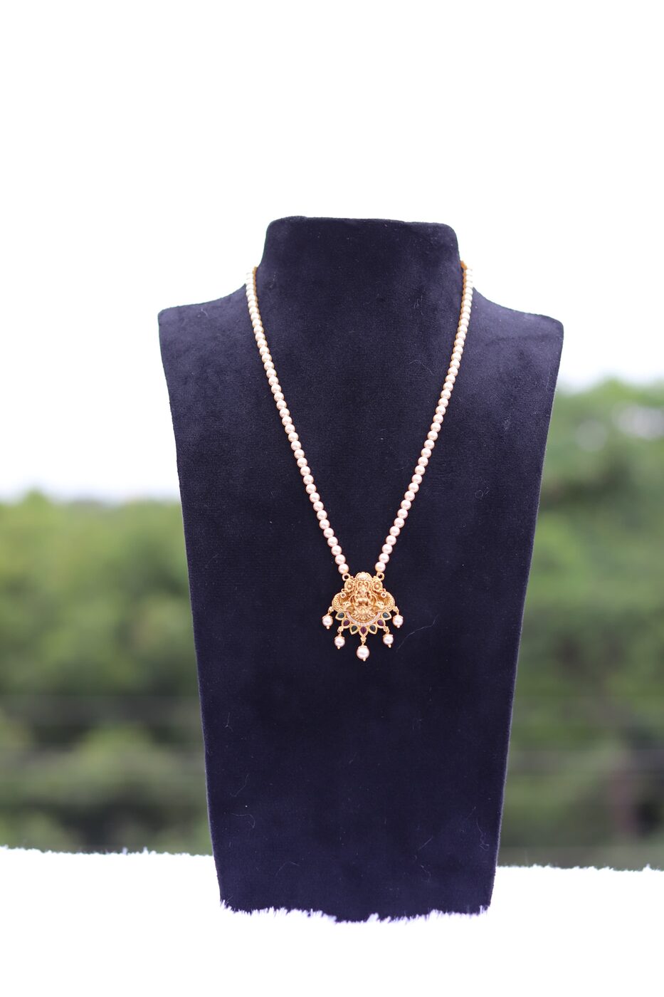 Real Swarovski with Beautiful Lakshmi Pendant