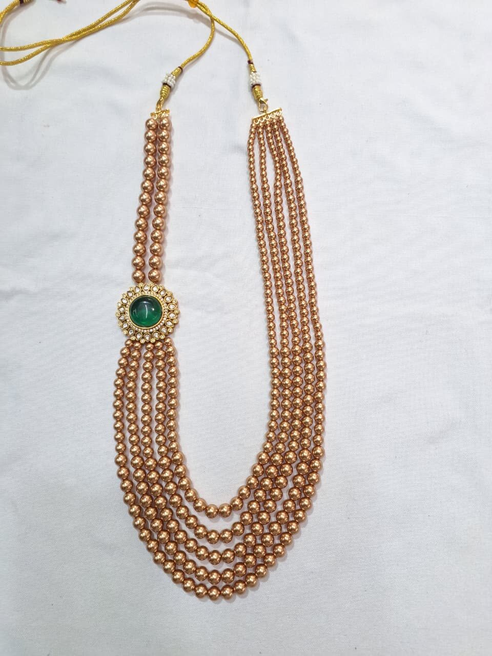 Swarovski Gold Balls with Side Flower